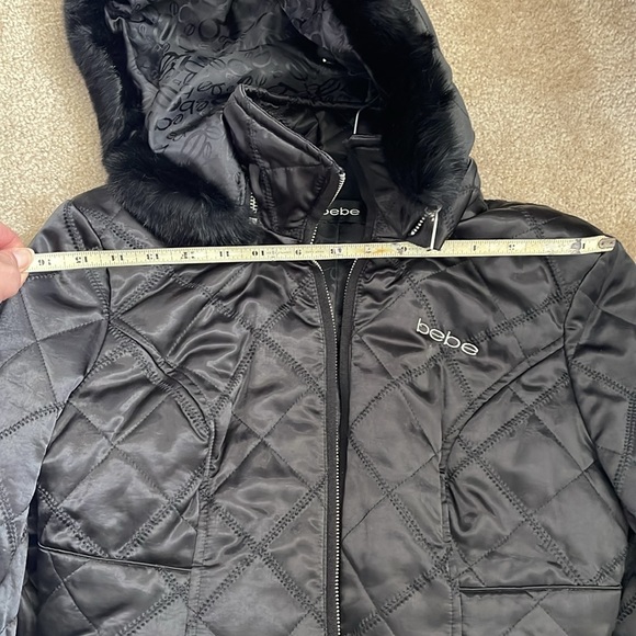 Bebe Puff Jacket wit fur lined hood. - Picture 12 of 12
